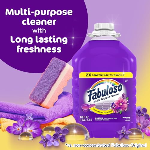 Image of Fabuloso 2X Multi-Purpose Cleaner, Lavender Scent, 128 fl oz