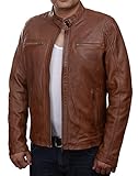 Photo Gallery gil-design - giubbotto giacca pelle uomo, cognac m Photo Gallery gil-design - giubbotto giacca pelle uomo, cognac m