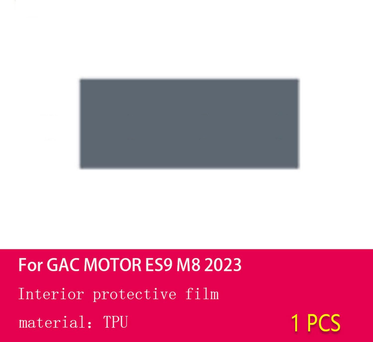 NBHB Car Scratch-Resistant Interior Center Console Transparent TPU Protective Film Anti-Scratch Repair Film Accessories PPF，for GAC Motor ES9 M8 2023