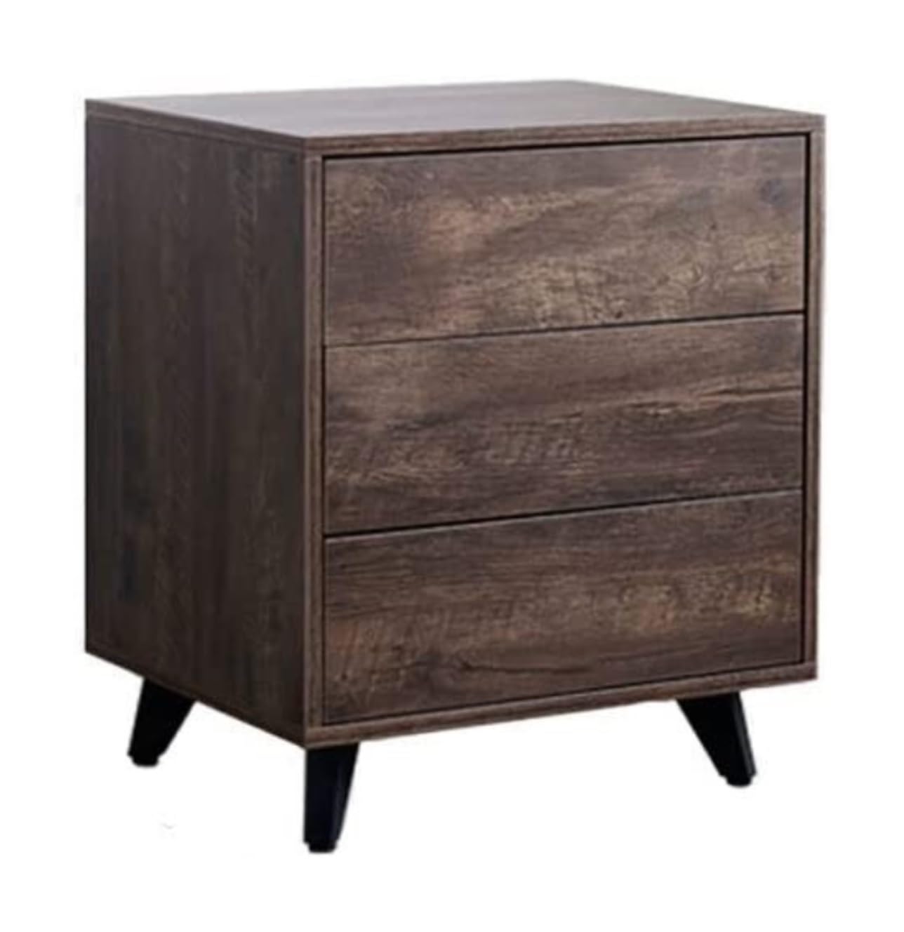 Table de chevet en bois compacte avec grand tiroir pour libérer l'espace du lit