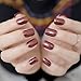 CoolNail Red Wine False Nails Tips Solid Color Square Full Cover Nail Tips Artificial False Fake Nails DIY Salon