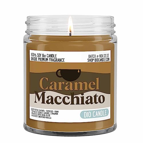 Caramel Macchiato Coffee Scented Candle - Smells Like Caramel -