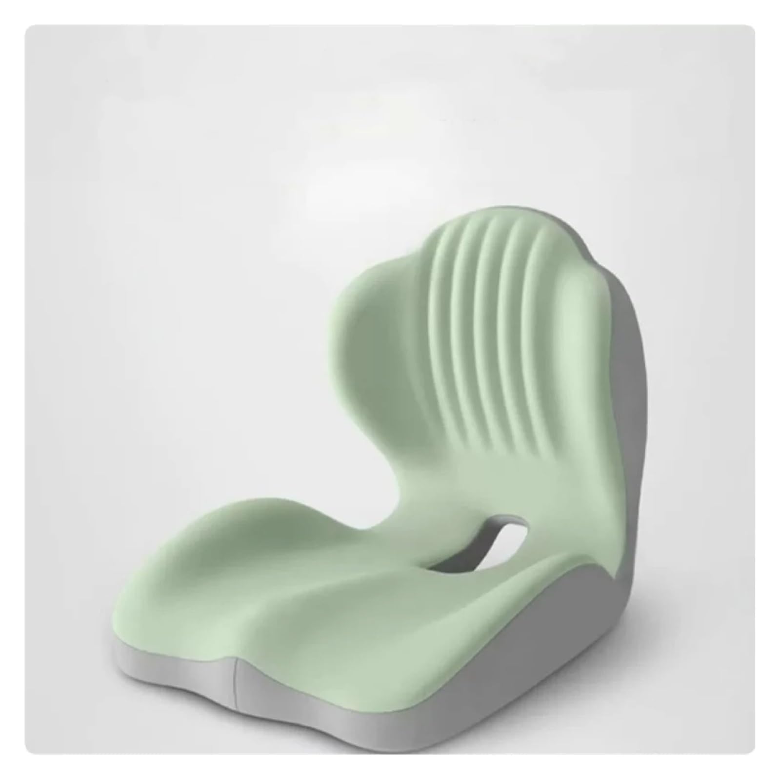 Hviyroi car seat cushion Ergonomic Memory Foam Seat Cushion with Back Support Car(Light Green)