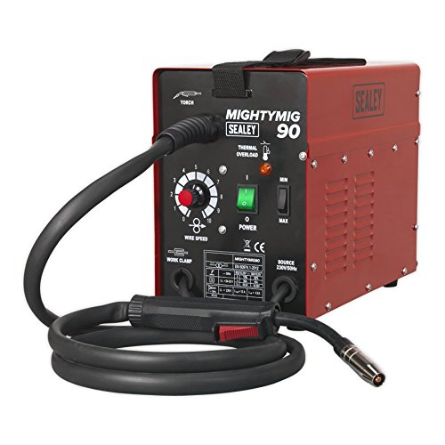 Sealey MIGHTYMIG90 Professional NoGas Mig Welder, 90A, 230V, 3kw, Red