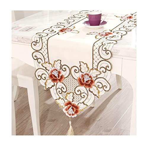 Chemin de table fleurs déco café pour repas de famille et table basse