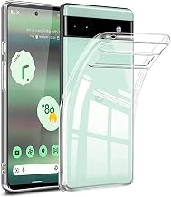 Compatible with Google Pixel 6a Dedicated Clear Soft Silicone TPU Protective Case, Ultra Lightweight, Shock Proof, Drop Prevention, Ultra Thin, Fingerprint Resistant TPU Clear Case, Protective Cover, Good Texture, Long-Lasting Transparency