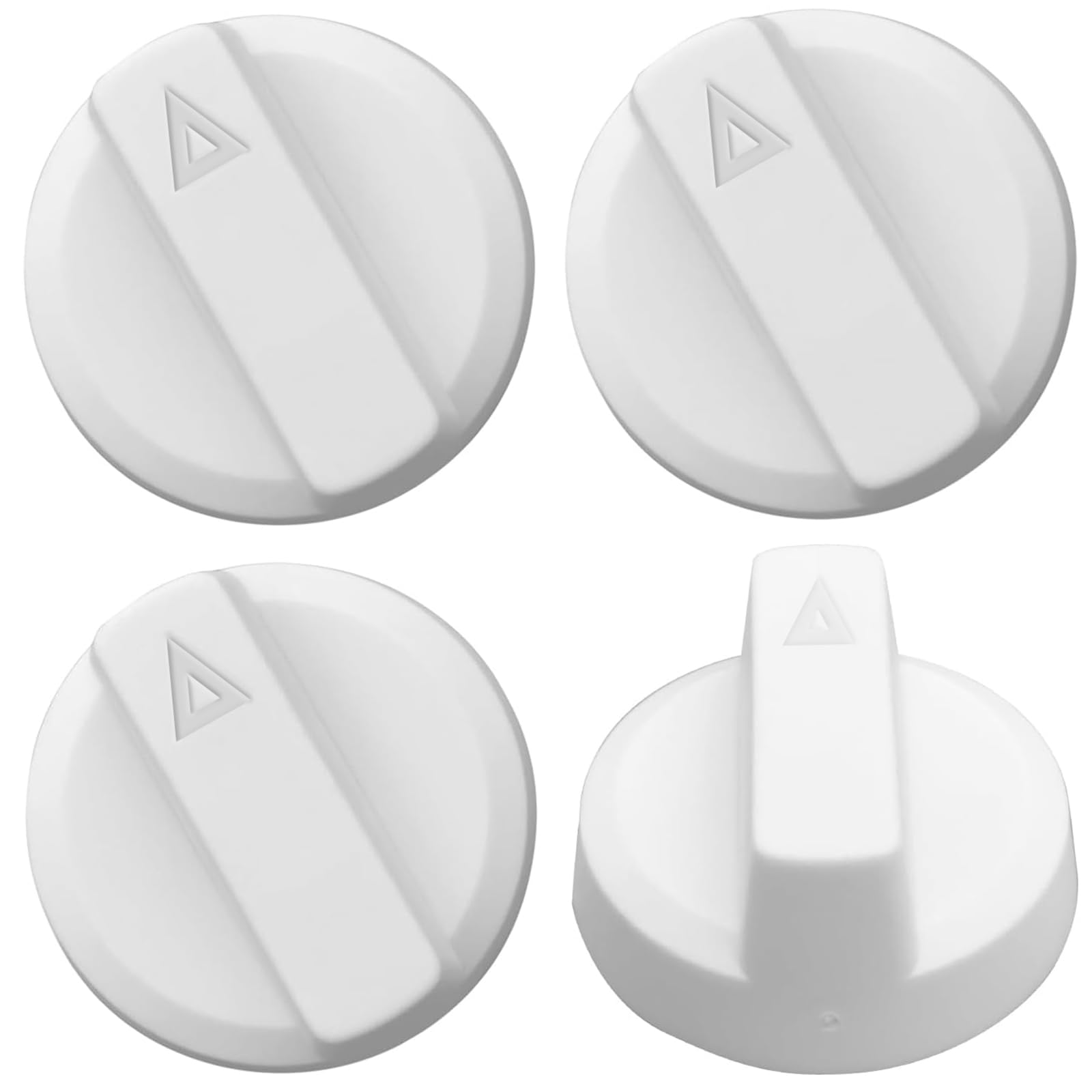 Paquete de 2 pomos de repuesto para Luxe Bidet Neo 120 y Neo 185, accesorios de perilla para Luxe Bidet Neo 120 y Neo 185 (4, blanco)