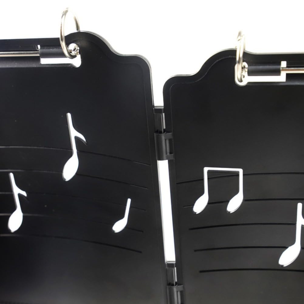 Support de musique de fanfare avec fonctions réglables Lyres en métal pour clarinettes, hautbois et trompettes, facile à utiliser (noir)