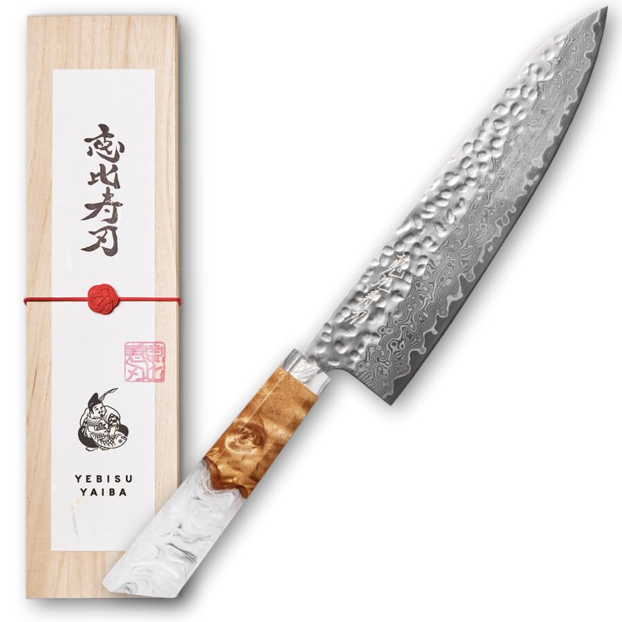 Amazon | 包丁 【月-tsuki- 三徳x白｜17cmx110g｜恵比寿刃｜愛でたい