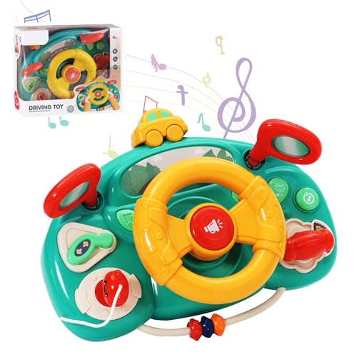 Maycoly Jouets De Volant pour Enfants,Contrôleur De Conduite Portable Simulé avec Un Drôle De Son Et De Musique,Jouer à Faire Semblant,pour Bébés Enfants Garçons...