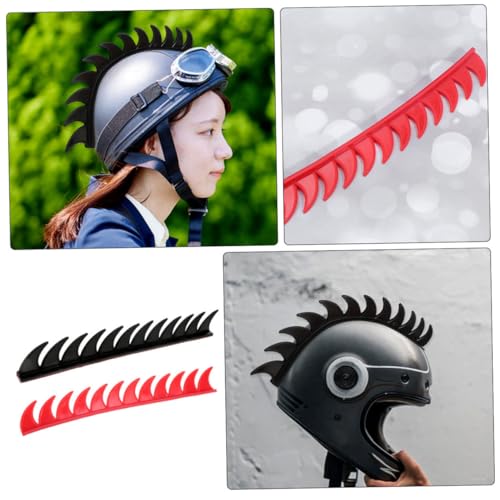 Calcomanías para casco de motocicleta color rojo 4