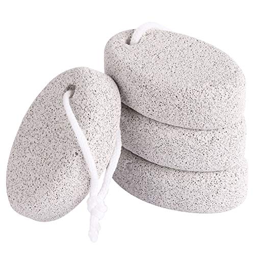 4 Pcs Natural Pumice Stone Lava Pedicure File for Exfoliation and Remove Dead Skin