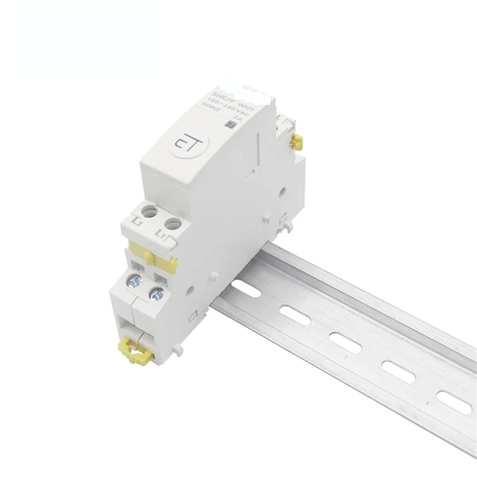 Timer di controllo del contattore ausiliario WiFi Din Rail 100-240 V 2 A CA Funziona con l'app eWeLink del contattore modulare Alexa Google Assistant