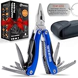 YOU ARE MY HERO 15-in-1 Multitool, Christmas Stocking Stuffer for Men, Compact Stainless Steel EDC, Practical Gift for Camping, Hiking, Fishing, Survival, All-in-One Tool for Dad, Brother, Boyfriend
