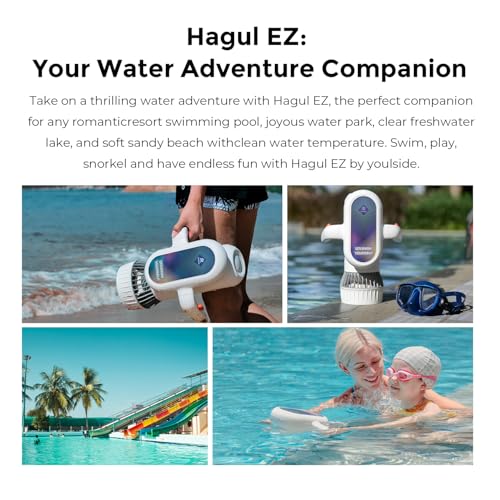 Sublue Hagul Unterwasser-Scooter, mit 2-Gang-Geschwindigkeitsschalter (1,1 m/s und 1,4 m/s), 15 m wasserdichter Unterwasser-Wasserscooter für Schwimmbecken von Kindern und Erwachsenen