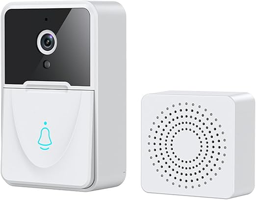 Campanello con Telecamera Senza Fili, Smart WiFi Video-Citofono Batteria al Litio Incorporata 1000 mAh per Casa