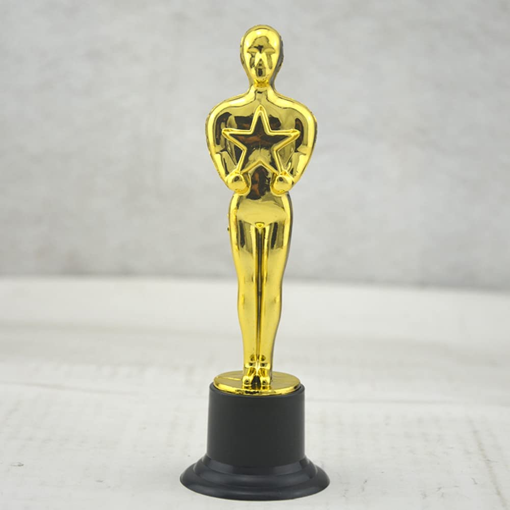 Lot de 24 Statuettes de TrophéEs en Plastique Award pour Les Faveurs de FêTe, RéCompense Scolaire, Prix de, Prix de FêTe