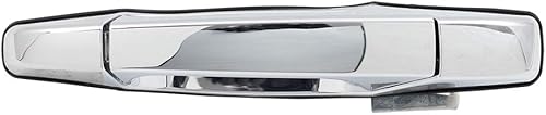 AutoandArt Brock - Manija de puerta cromada de repuesto para pasajeros delantera y exterior compatible con camioneta Silverado Sierra 07-13 22738722