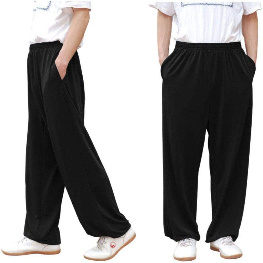 Pantaloni Tai Chi In Viscosa Unisex - Comodi E Traspiranti Per Yoga, Kung Fu E Tempo Libero - Foto 7