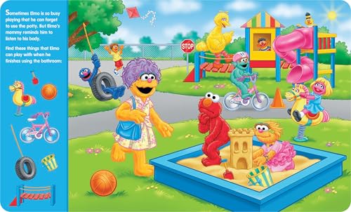 Sesame Street - Elmo's Potty Book First Look and Find Activity Book and Elmo Plush Gift Set - PI Kids - Image 2