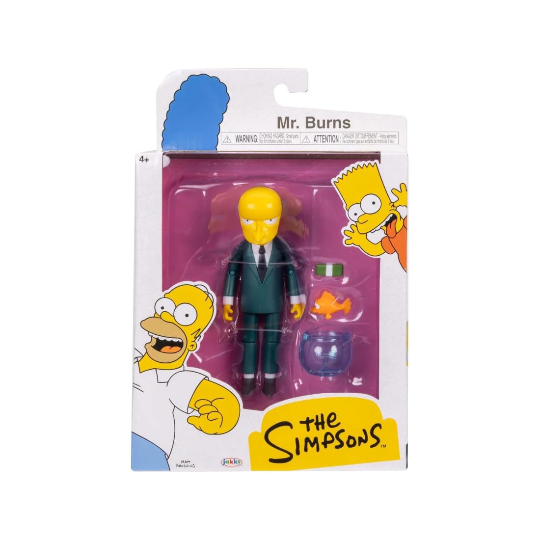 The Simpsons Mr. Burns de 5 Pulgadas con Blinky in Bowl