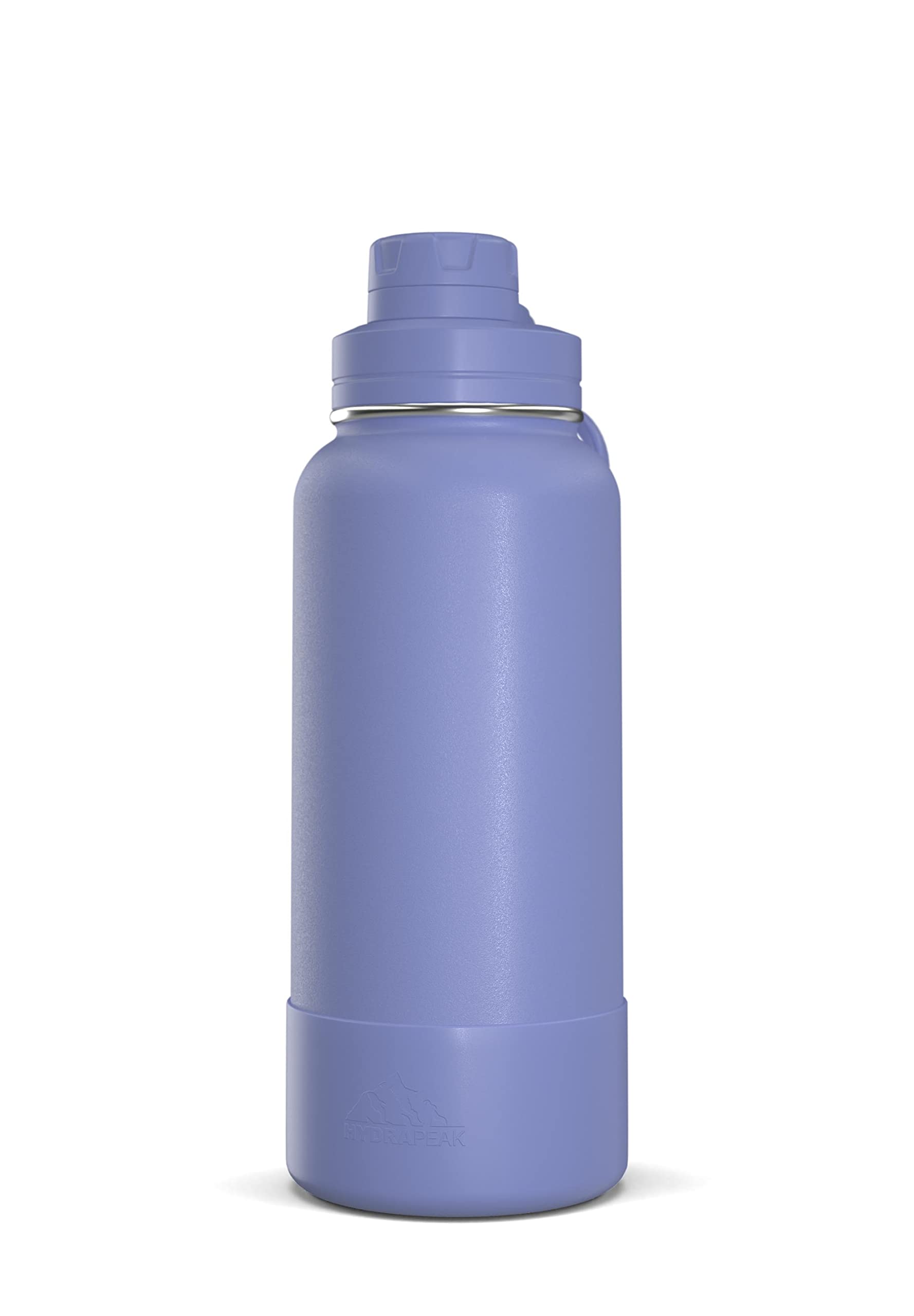 Hydrapeak32oz Sport Insulated Water Bottle with Chug Lid, Leak & Spill Proof, Keeps Drinks Cold for 24 Hours, Hot for 12 Hours, Premium Stainless Steel Water Bottles (32oz, Iris)