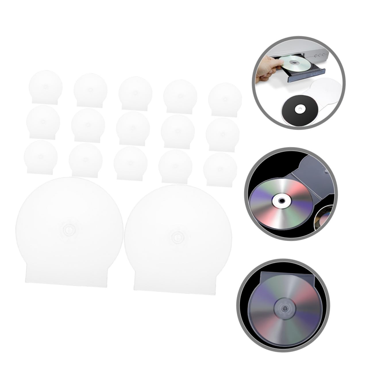 Custodia Per Cd Singolo Trasparente in Plastica Rigida, Porta Dvd Da Viaggio Protettivo Anti-graffio, Organizer Salvaspazio Per Archiviazione Multimediale, Confezione Da 50 Pezzi