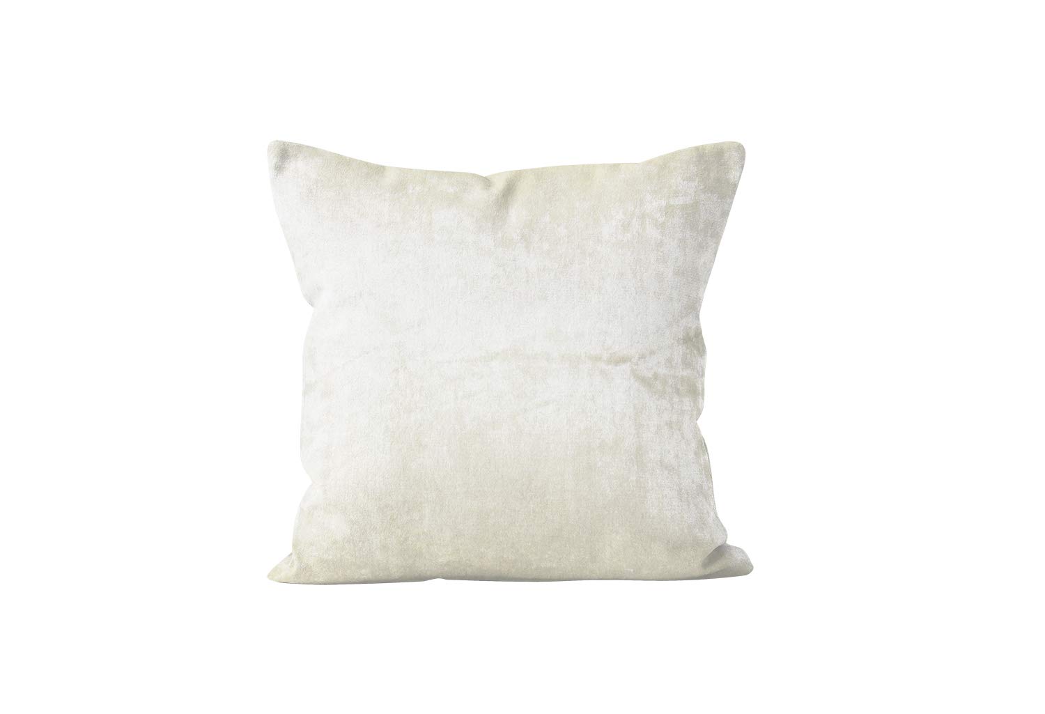 Soleil D'Ocre Cuscino Decorativo In Velluto 40x40 Cm | Ecru Con Stampe Etnica | Doppio Lato Con Zip