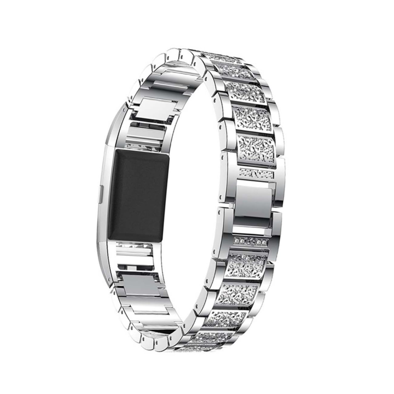 Gadpiparty Cinturino Per Orologio In Acciaio Inossidabile Cinturino In Cristallo Cinturino Per Orologio Con Strass Cinturino Regolabile