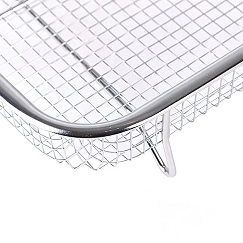 TAIZER Edelstahl Grillkorb Grillgitter Backkorb Mesh BBQ für Backen und Grillen