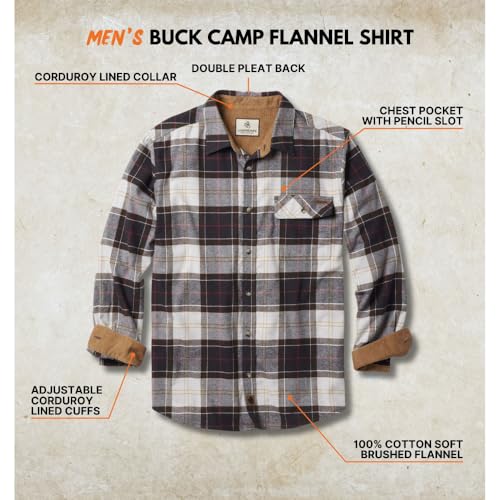 Legendary Whitetails Mens Flannel Long Sleeve Button Down 100% Cotton Shirt - image 3