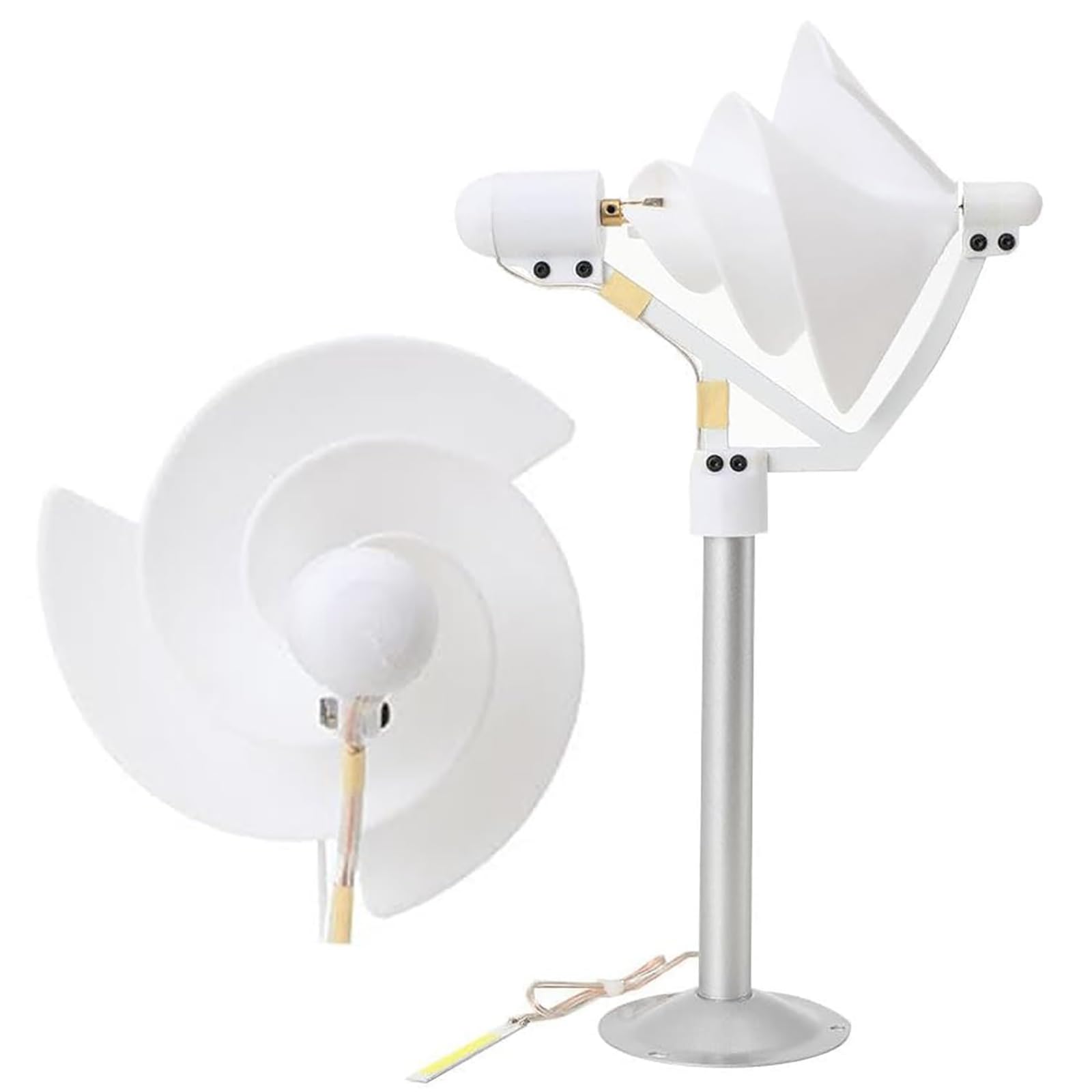 Generador De Viento Micro Espiral, Generador De Turbina Eólica De Bricolaje, Turbina Eólica Vertical 1-12 V Genera Electricidad, para Material Didáctico, Experimentos Científicos
