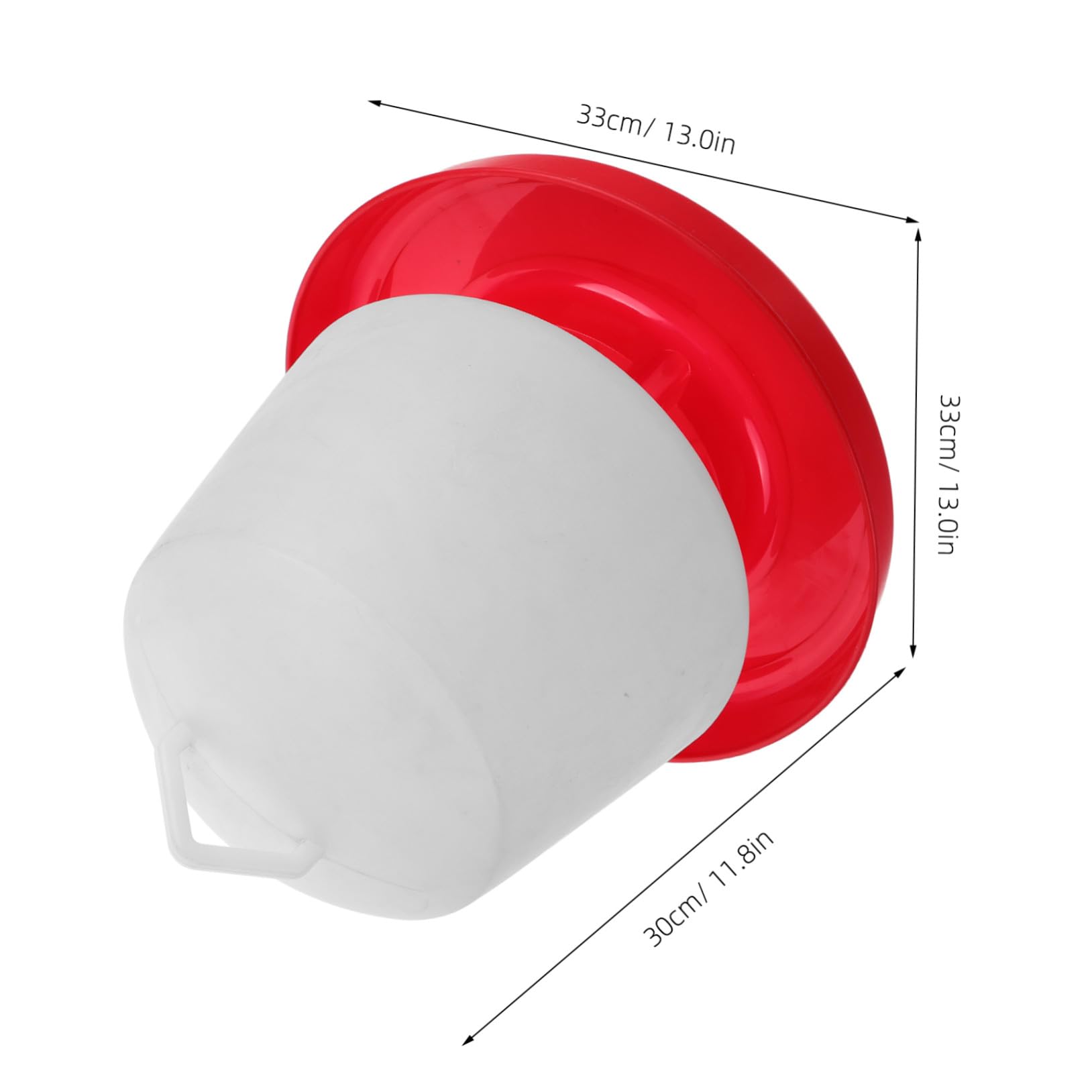Mangiatoia per Galline Resistente alla Pressione e Protezione Solare in Plastica Bianca Design Creativo Forme a Vasca Adatta per Uso Esterno
