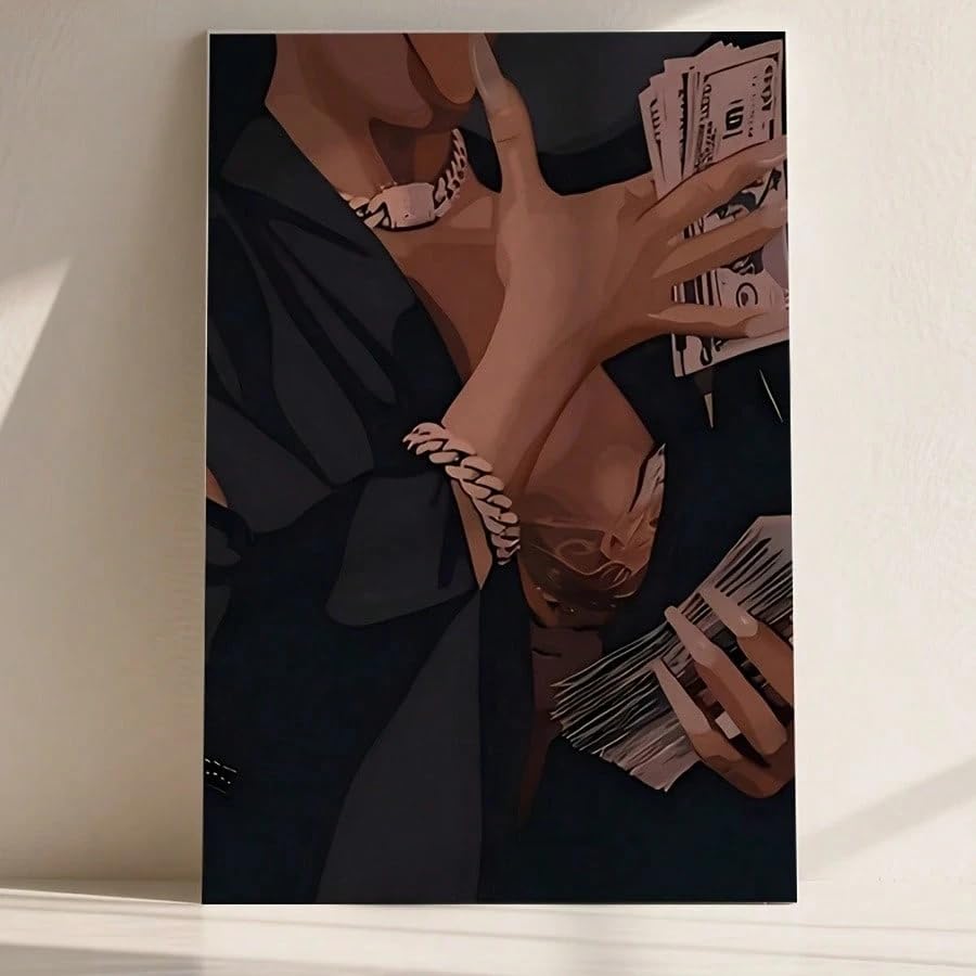 Portrait de femme sur toile de qualite galerie peinture murale decoration 50x70