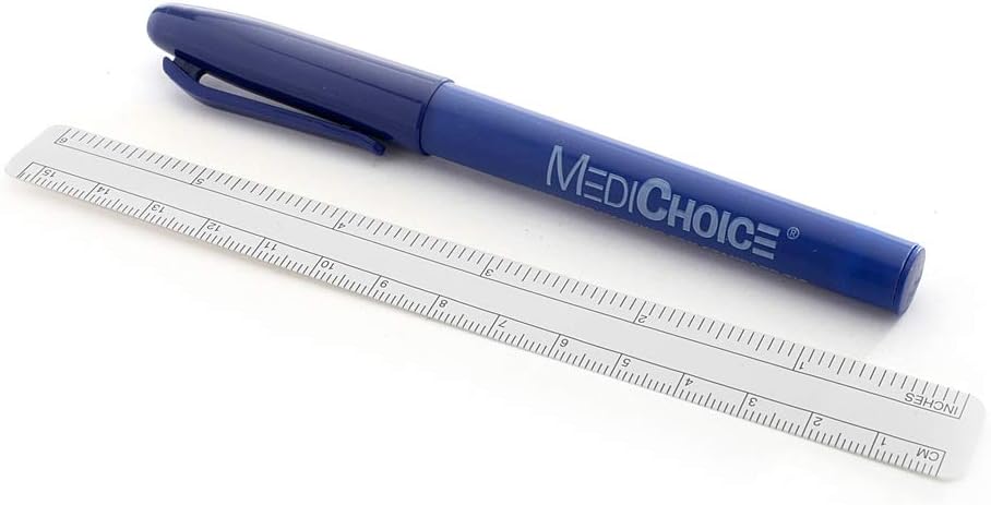 MediChoice Skin Marker, w/Ruler, Sterile, 1314077733 (Box of 25)