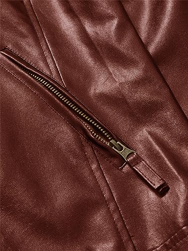 Chaqueta de Cuero para Hombre Slim Fit con Cuello de Pie miniatura 4
