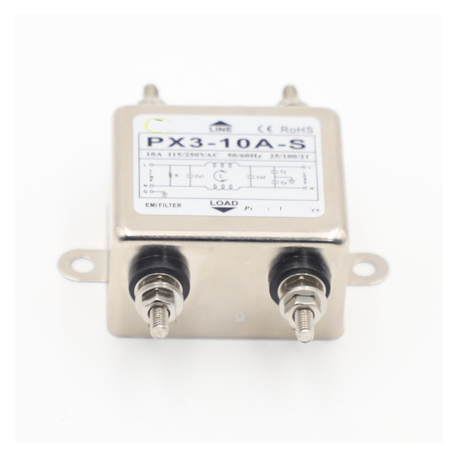 YTMJPQQJI Power Filter PX3-10A-S Single-Phase AC Single-Stage Filter