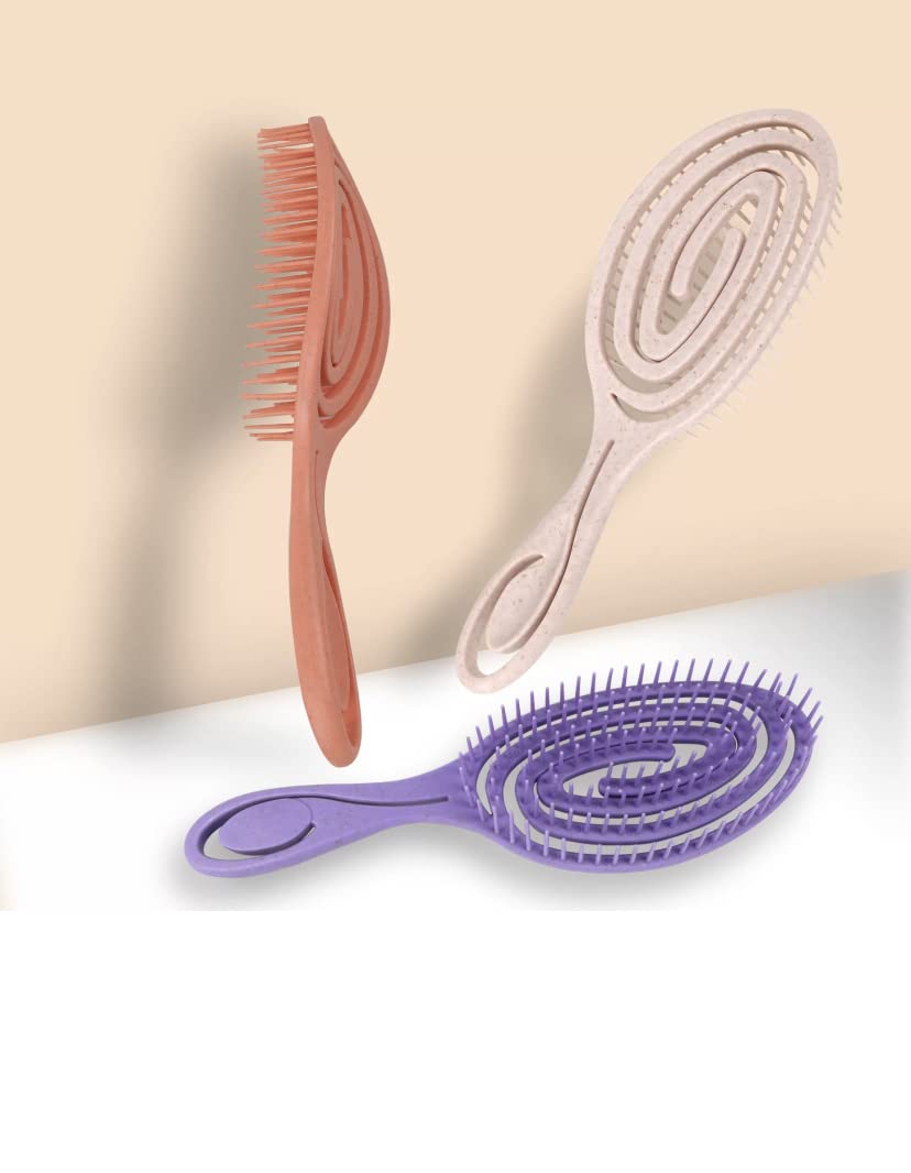 Professional hair brush-Foldable hair styling tools-brush- Multicolor -set3
