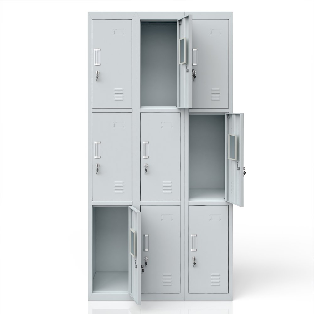 Armoire de vestiaire métal 9 Compartiments