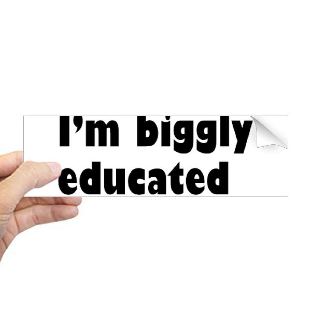 Autocollant I am Biggly Educated Donald Trump rectangulaire pour cahier