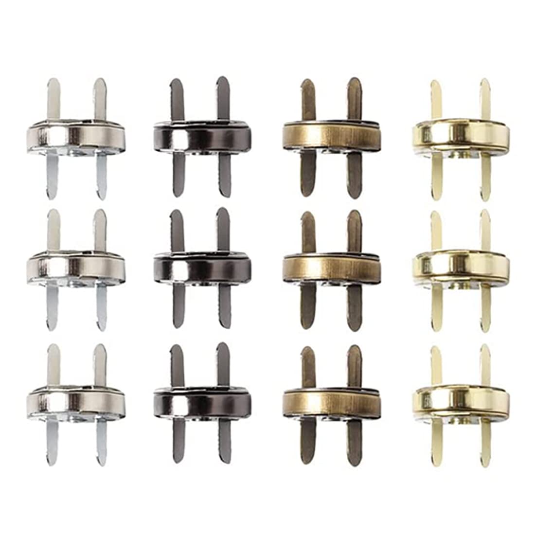 Magnetische Drukknopen, 50 Stuks, 14 mm, Wit, voor Naaien, Handwerk, Portefeuilles, Tassen, Kleding en Leer