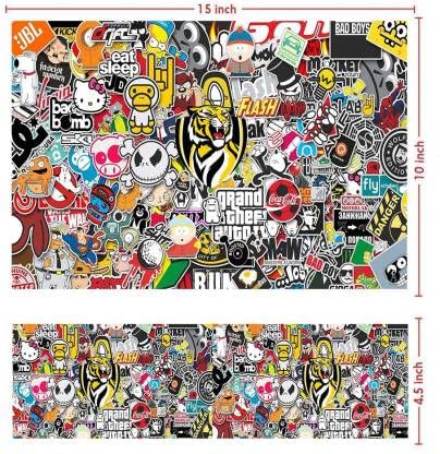 Image of Skin Poster - Full Panel Laptop Skins Upto 15.6 inch - No Residue, Bubble Free - Removable HD Quality Printed Vinyl /Sticker /Cover Compatible for Dell-Lenovo-Acer-HP - Stickers
