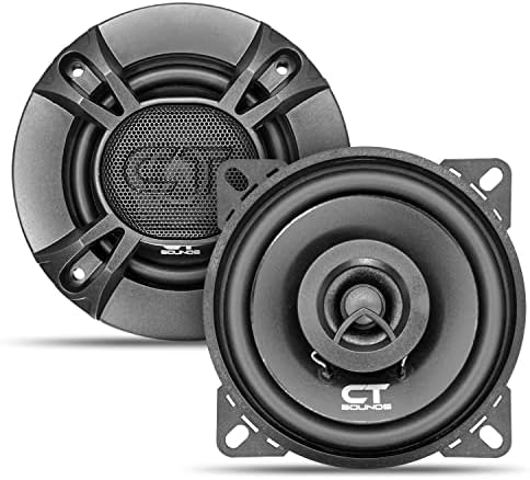 CT Sounds BIO-4-COX 4 Inch Coaxial Car Speakers, 160 Watts Max, Pair