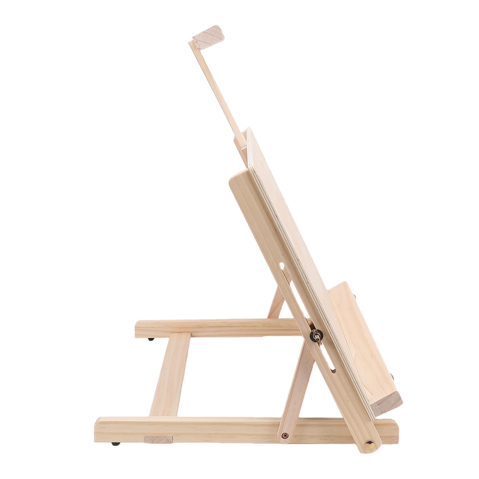 Yosoo Health Gear Caballete de Mesa, Caballete de Dibujo de Escritorio de Madera de Haya Ajustable, Soporte de Exhibición de Arte Portátil con de ángulo Ajustable para Pintar, Dibujar, Libros,