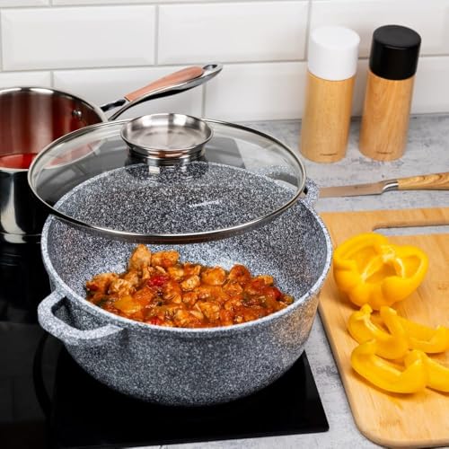 Olla de mármol de 3,3L y 22cm Klausberg KB-7521 para todo tipo de cocinas 3