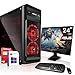 Produktbild Gaming Komplett PC Set|AMD A10-9700 4x3.8GHz |Maken Board|24 Zoll Monitor|Radeon HD R7 - max. 4GB - HyperMemory|1000GB HDD|CD/DVD Laufwerk|Windows 10 Pro|WLAN|3 Jahre Garantie