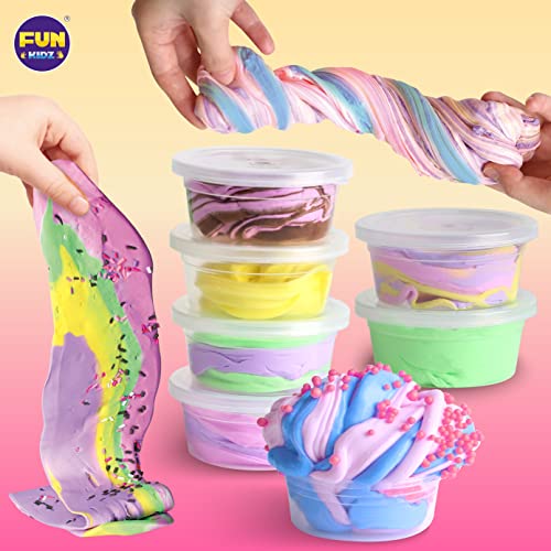 Gift Butter Slime Kit For Girls 10-12, Funkidz Ice Cream Fluffy Slime Making Kit Ages 8-12 Kids Slime Toys Ideal Birthday Party Present #TOP7