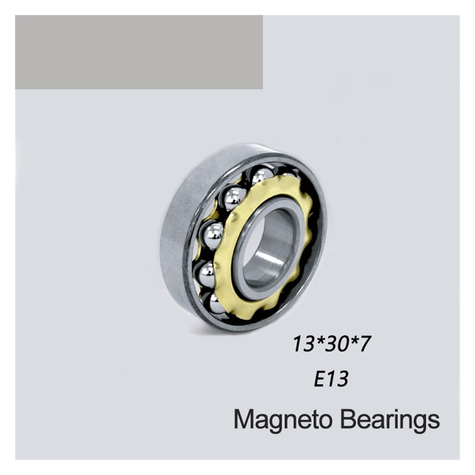 Cojinete magnético E13 de 13 x 30 x 7 mm (1 unidad), rodamientos de bolas de motor permanentes separados de contacto angular EN13 FB13