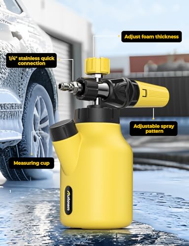 Autown AJ-FC34Y-US Foam Cannon For Pressure Washer,Snow Foam Cannon Car Wash Sprayer thumb #1