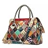 HRWLY Leather Bags Handbags Women's Printed Painted Tote Shoulder(D) #2
